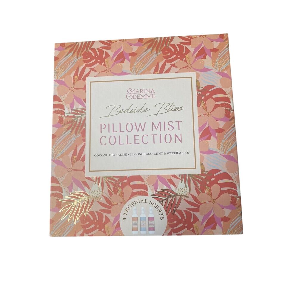 Marina & Demme Pillow Mist Collection Tropical Scents 3 Piece Set Bedside Bliss